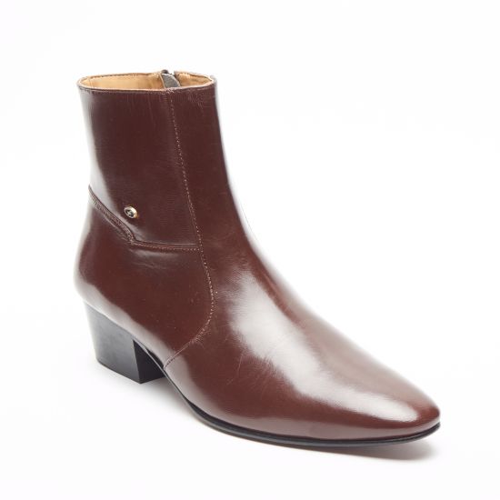 Mens Cuban Heel Boots Leather Boots