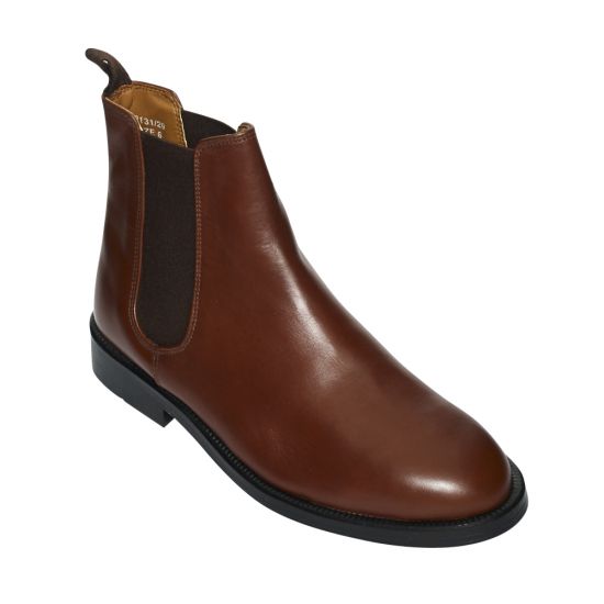 Real Italian Leather Mens Chelsea Boots