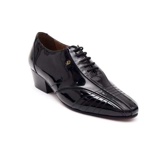 Cuban Heel Patent Leather Shoes