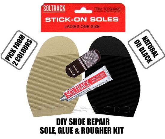 Soltrack Diy Stick on Soles with Glue for Ladies