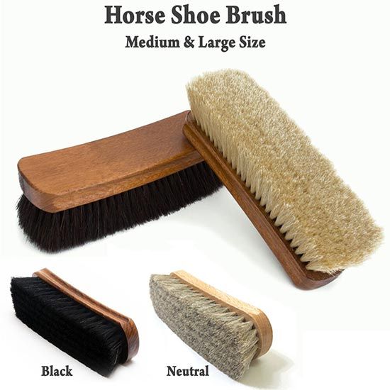 Pure Horsehair Brush/Shoe Boot Polish