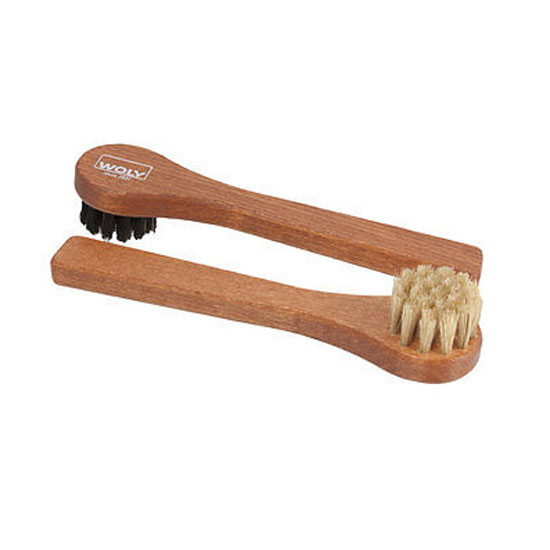Woly Applicator Brushes Bristle Dauber Boots and Shoes dark stained wood